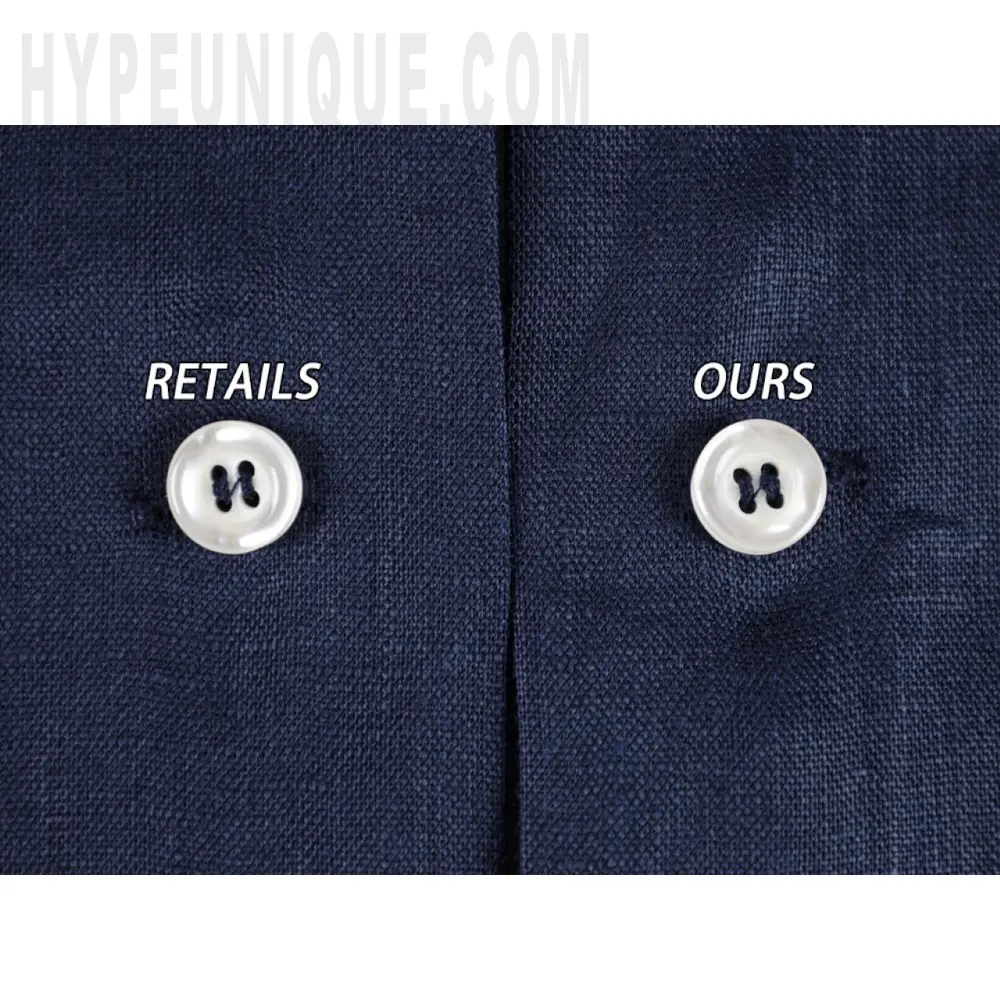 Close-up of clothing button details