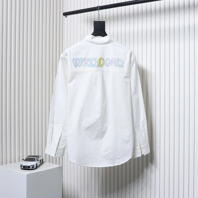 Back Colorful Graffiti Print Shirt