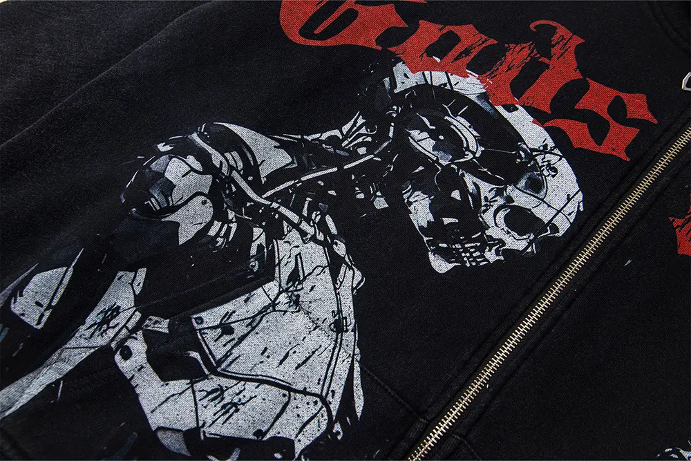 Printed graphic on the front of the clothes
