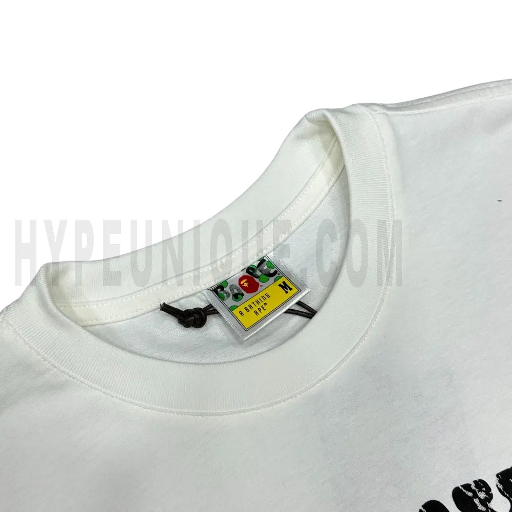 Neckline tag close-up, displaying garment care symbols and brand information with fashion-forward presentation.