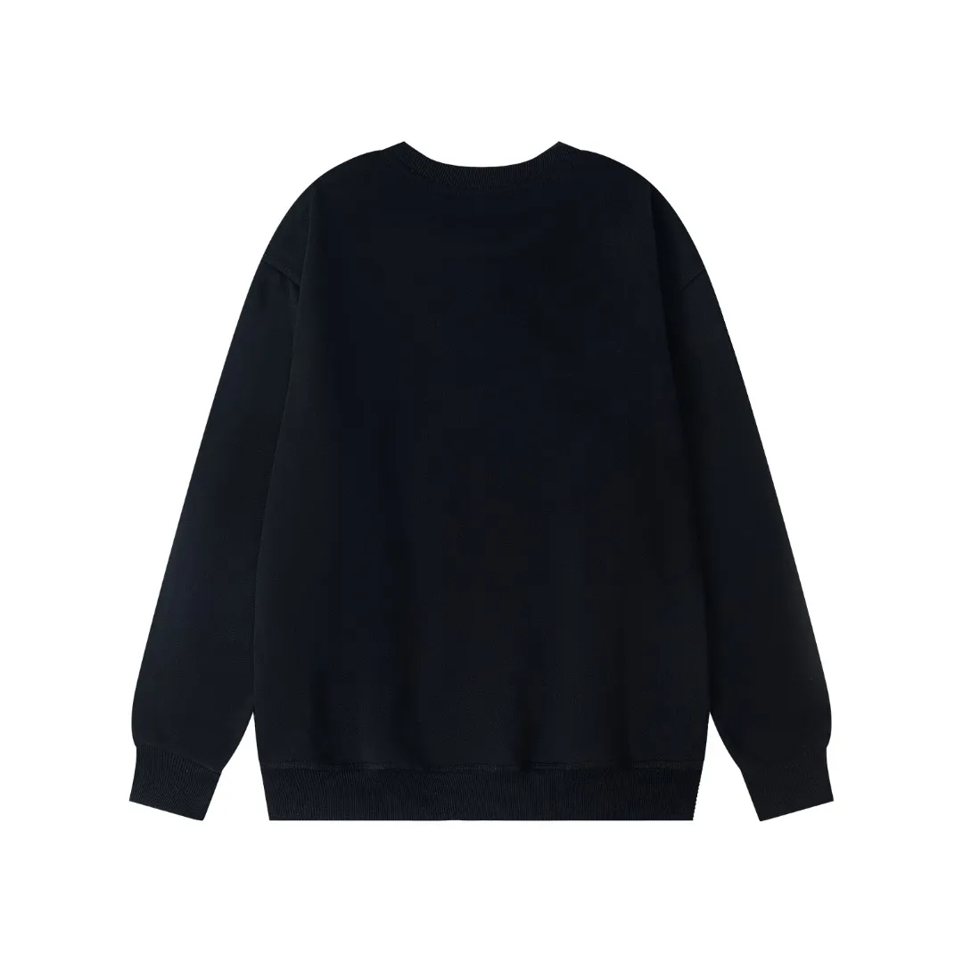 Back Stussy x N1ke Embroidered Fleece Crewneck Sweatshirt