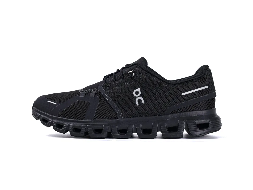 On Running Cloud 6 Black Sneakers Left Side View