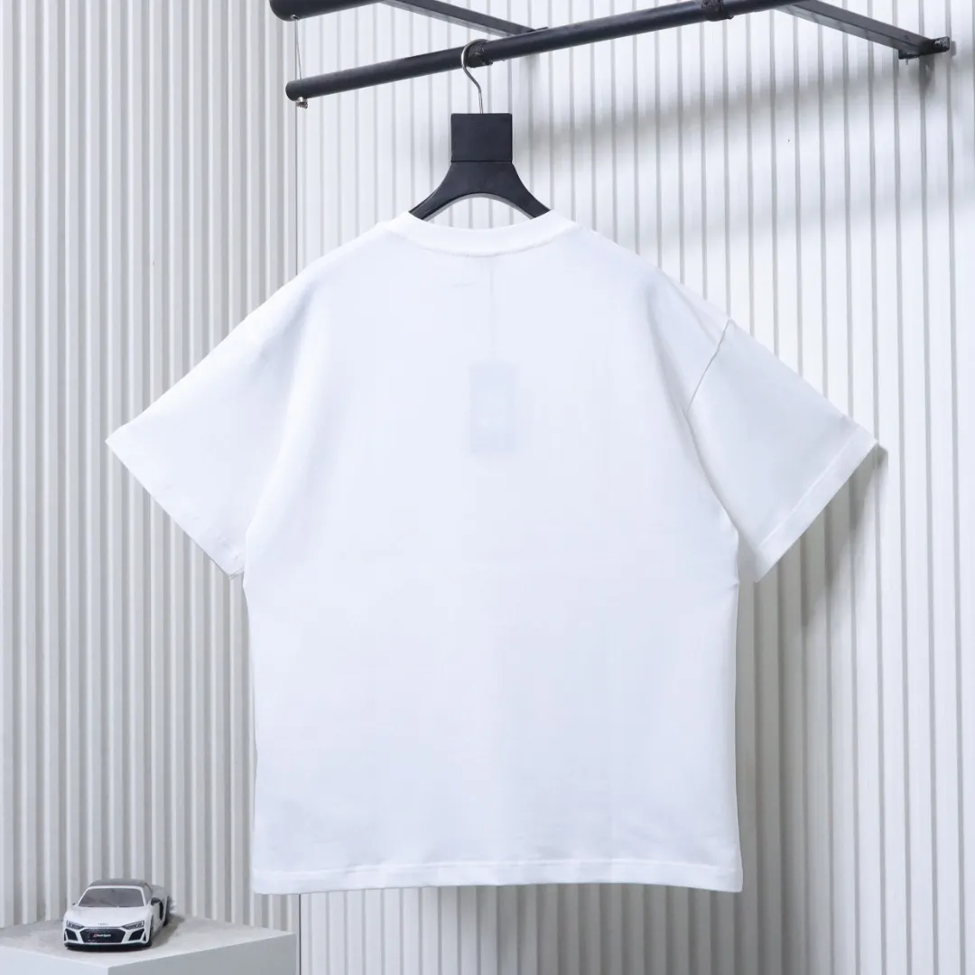 Back of Watercolor Ice Cream Print T-Shirt