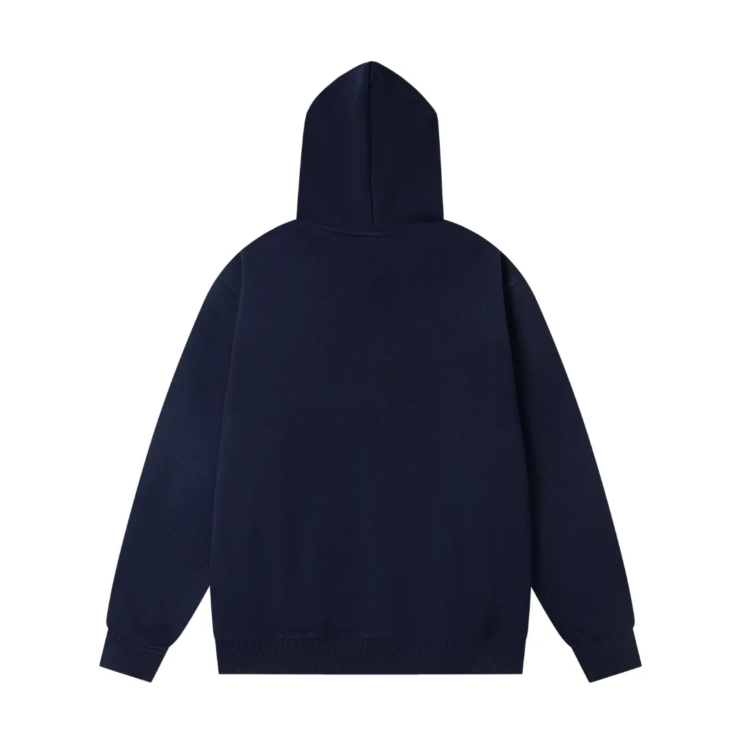 Back Stussy Embroidered Logo Pullover Hoodie