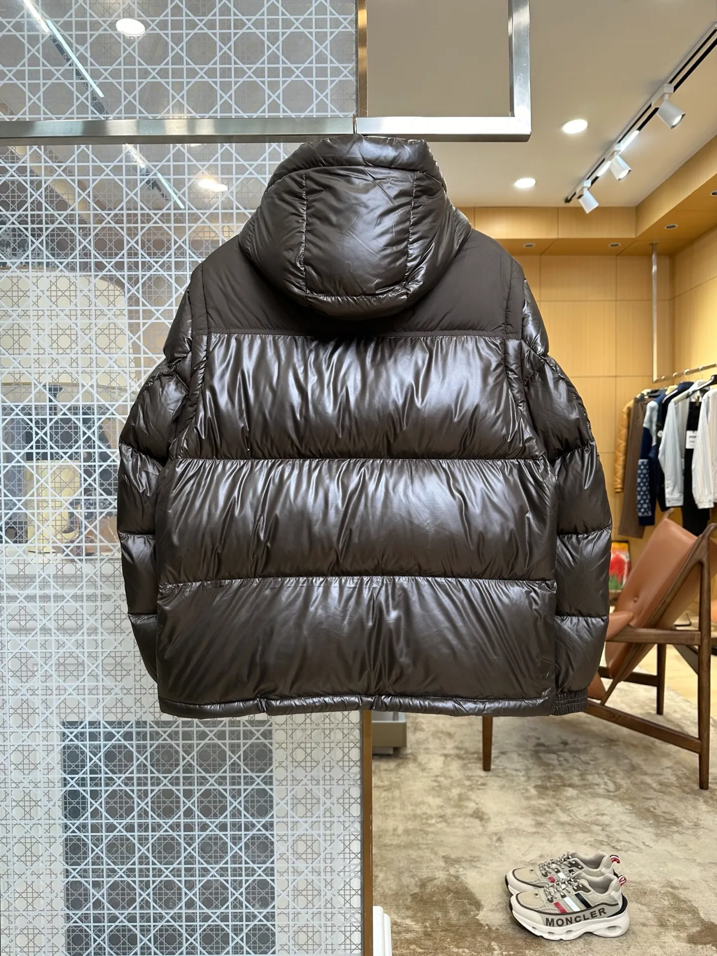 Back View BBR 2-in-1 Detachable Sleeve Hooded Down Jacket