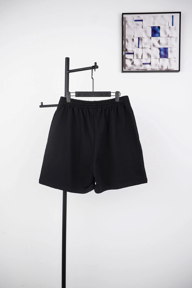Balenciaga Embroidered Ring Logo Shorts