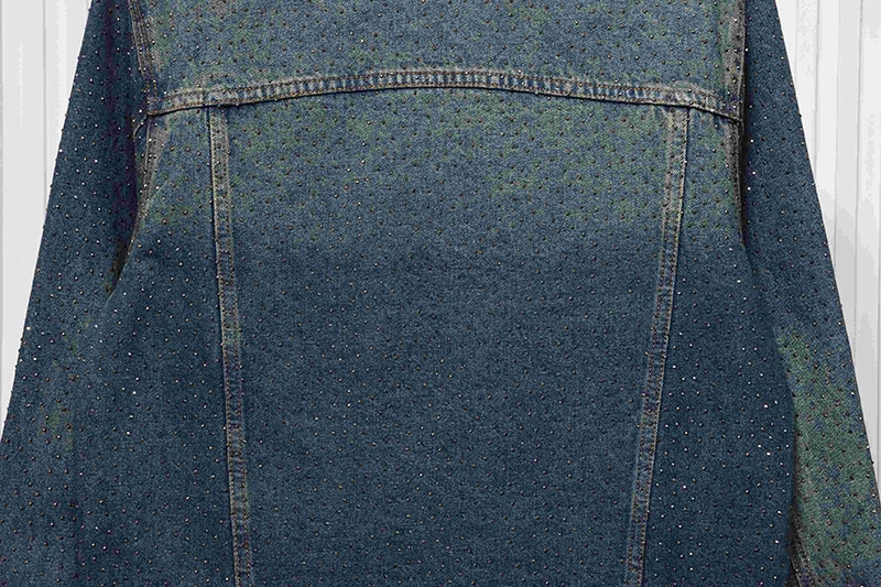 Diamond-Covered Denim Jacket
