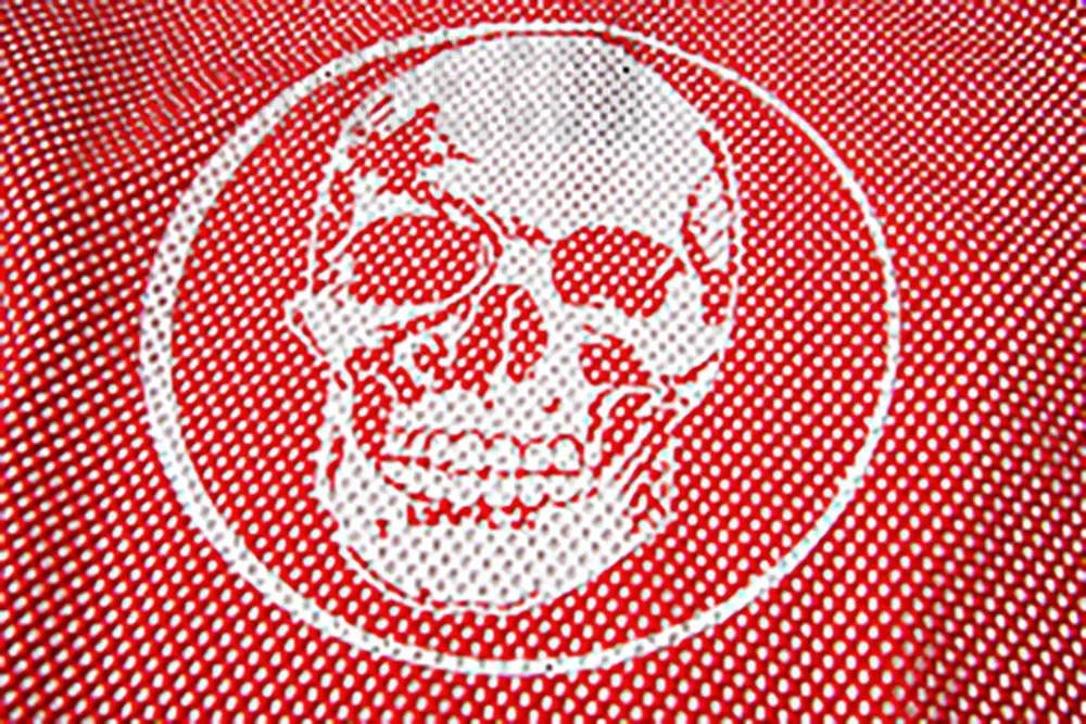 Printed graphic on the front of the clothes