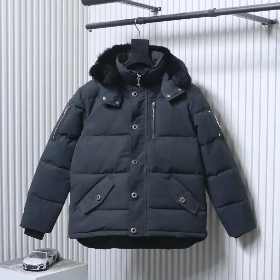 M.K. 06 Silver Scissors Fur Collar Down Jacket