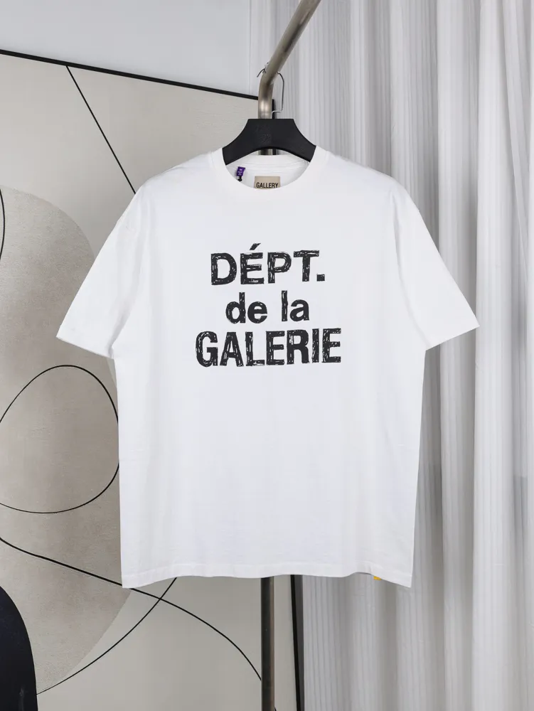 Gallery Dept Sketch Letter Graphic Cotton Linen T-Shirt