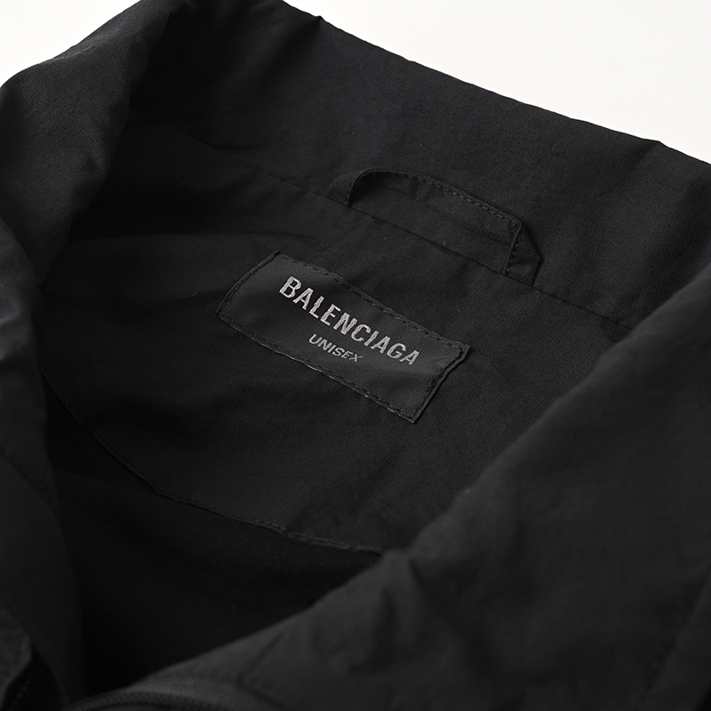 Arm Letter Sports Poplin Stand Collar Jacket