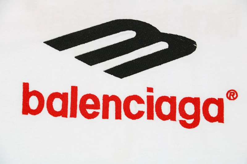 Balenciaga 3B Sports Icon Embroidered T-Shirt Reps