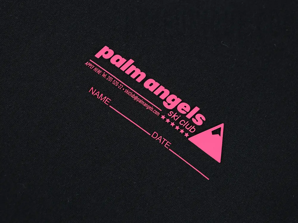 the palm angels logo shirt