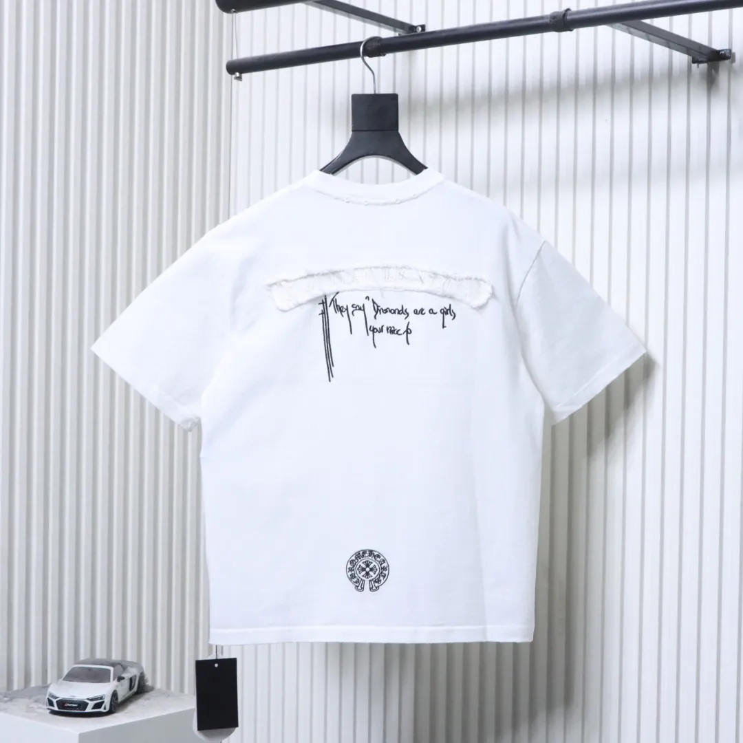 Back CH Back Patch Graphic Cotton T-Shirt