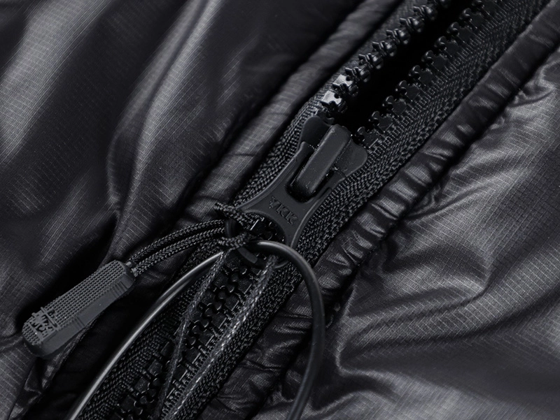 Stussy 23FW Black Gray Letter Hooded Down Jacket