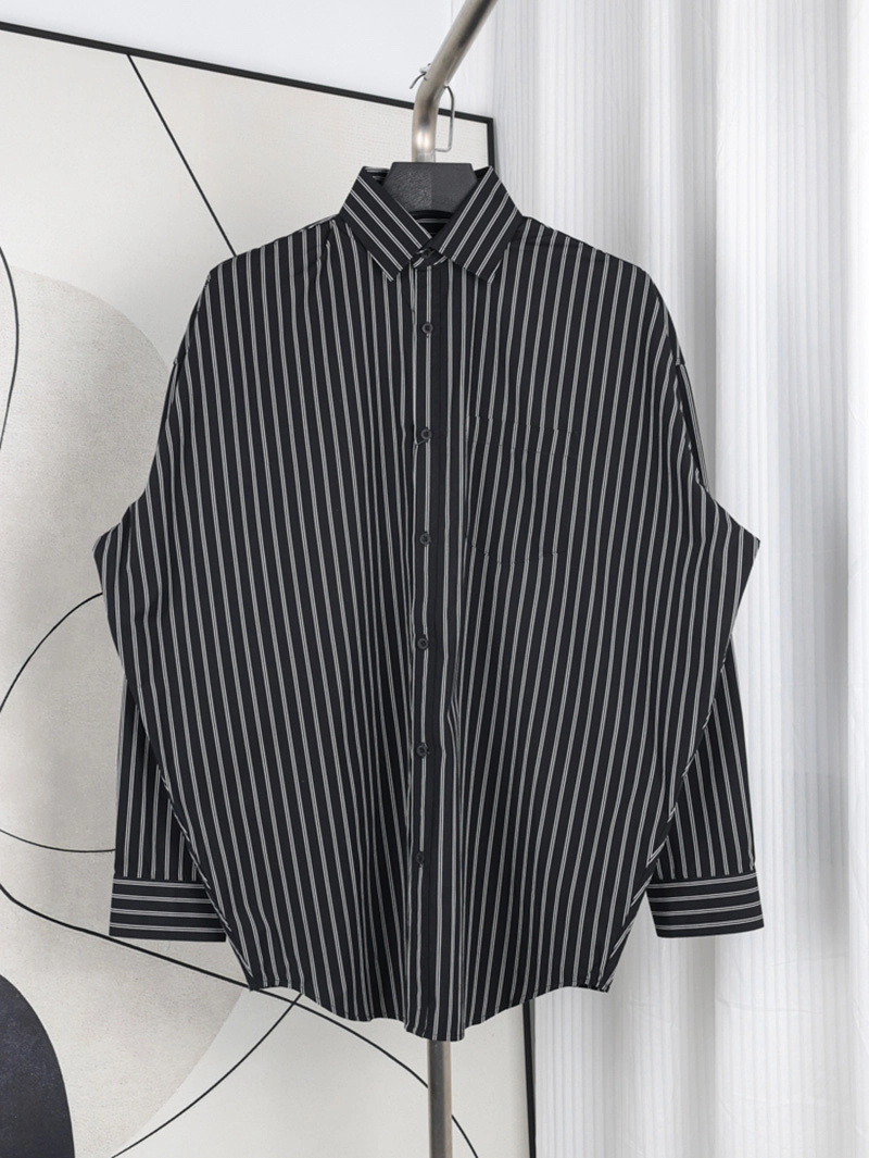 Red Logo Striped Shirt