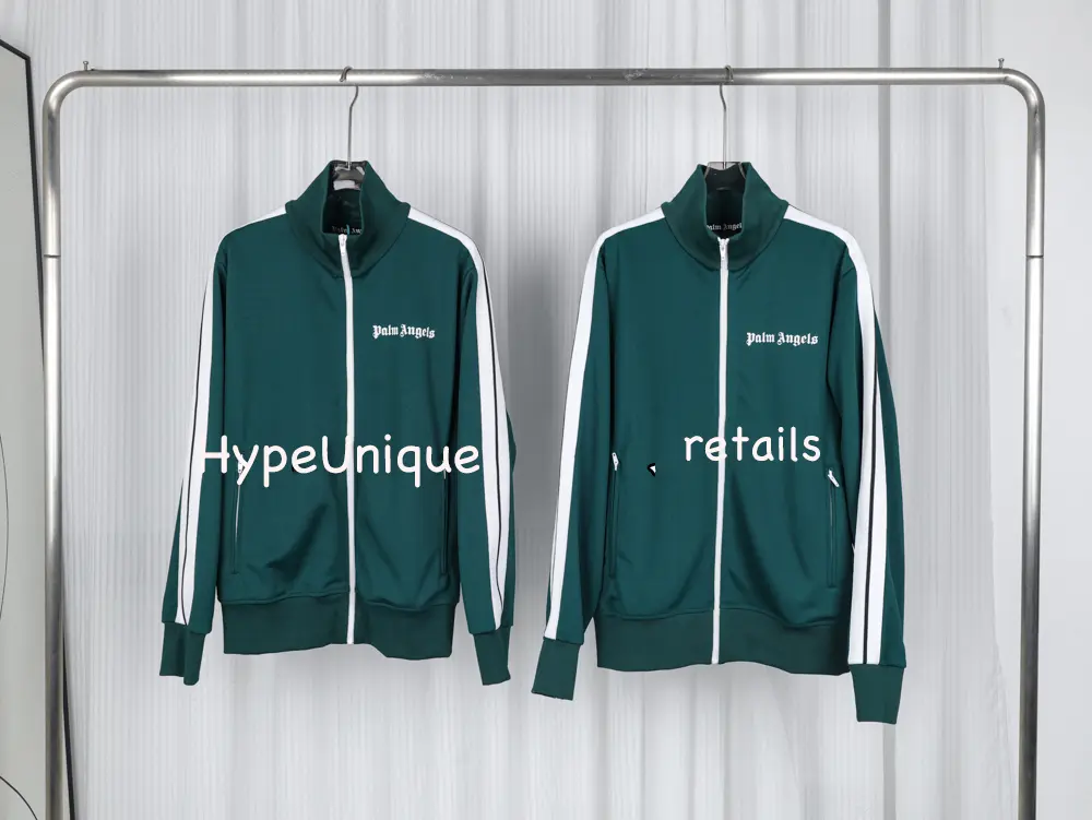 1:1 Super Version Palm Angels Classic Track Jacket ‘Green/White’