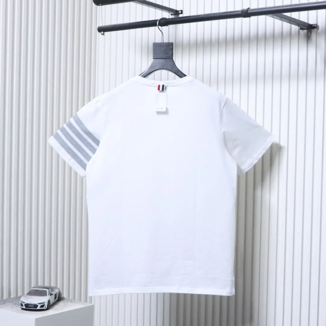 Back TB Four-Stripe Crew Neck T-Shirt
