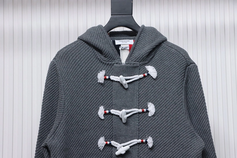 TB 4-Bar Horn Button Hooded Jacket