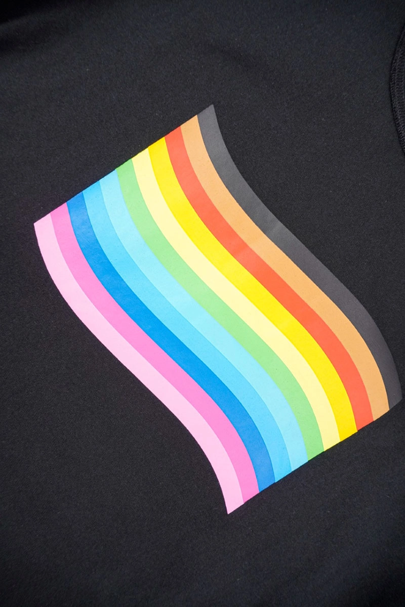 Balenciaga Rainbow Graphic Print T-shirt