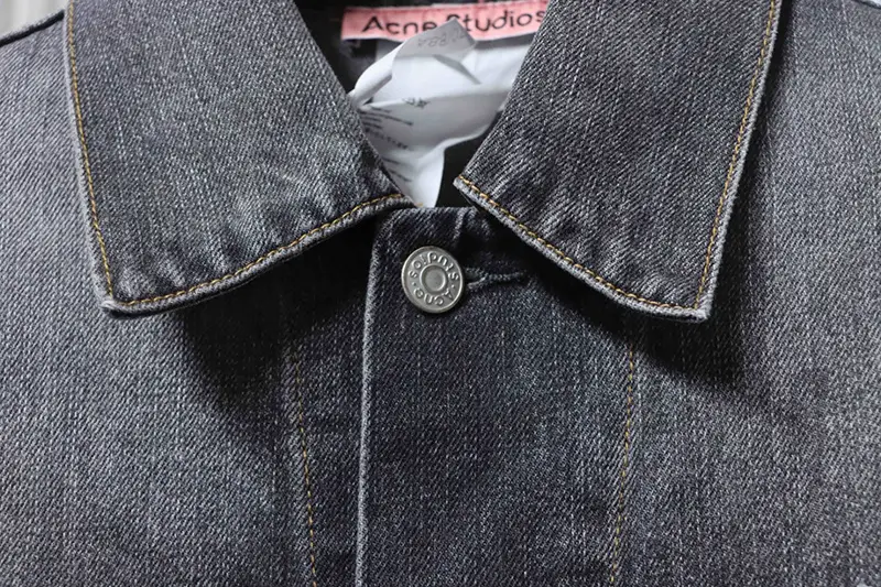 Acne Washed Ink-Splashed Denim Jacket