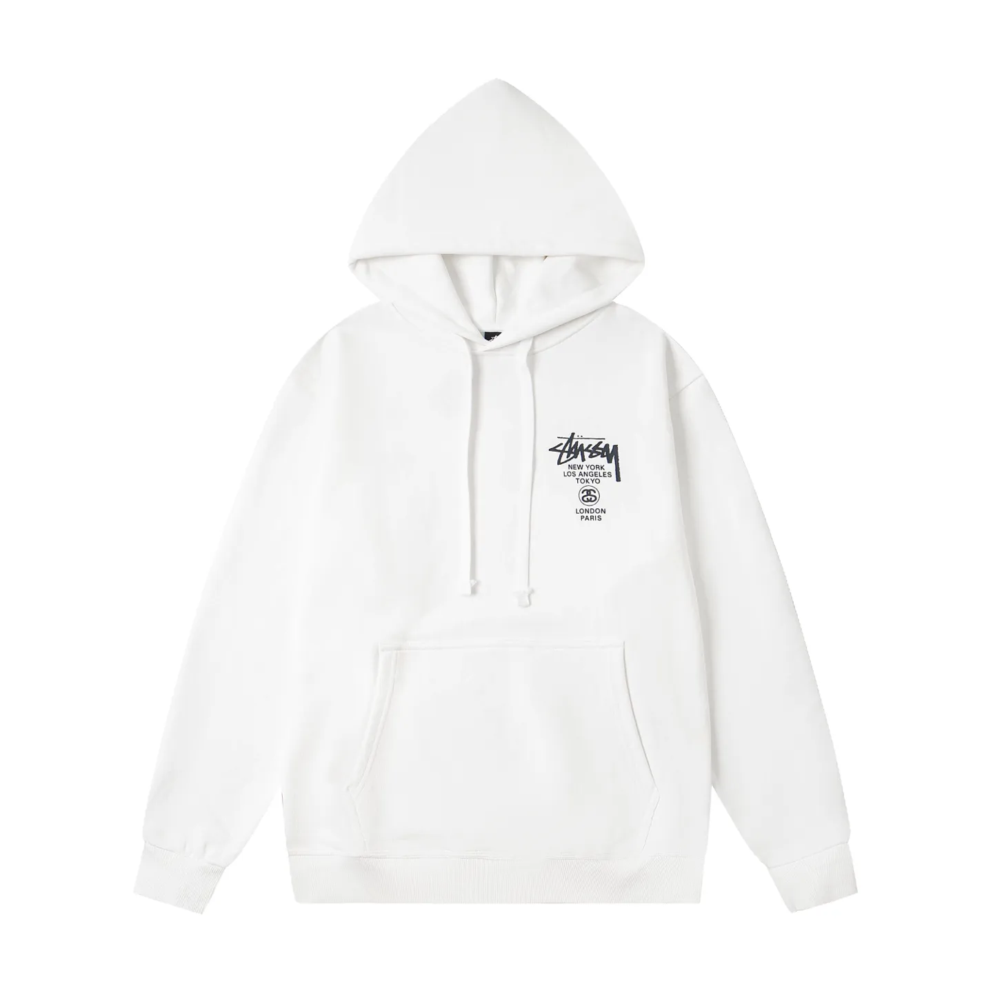 Stussy World Tour Letter Print Hoodie