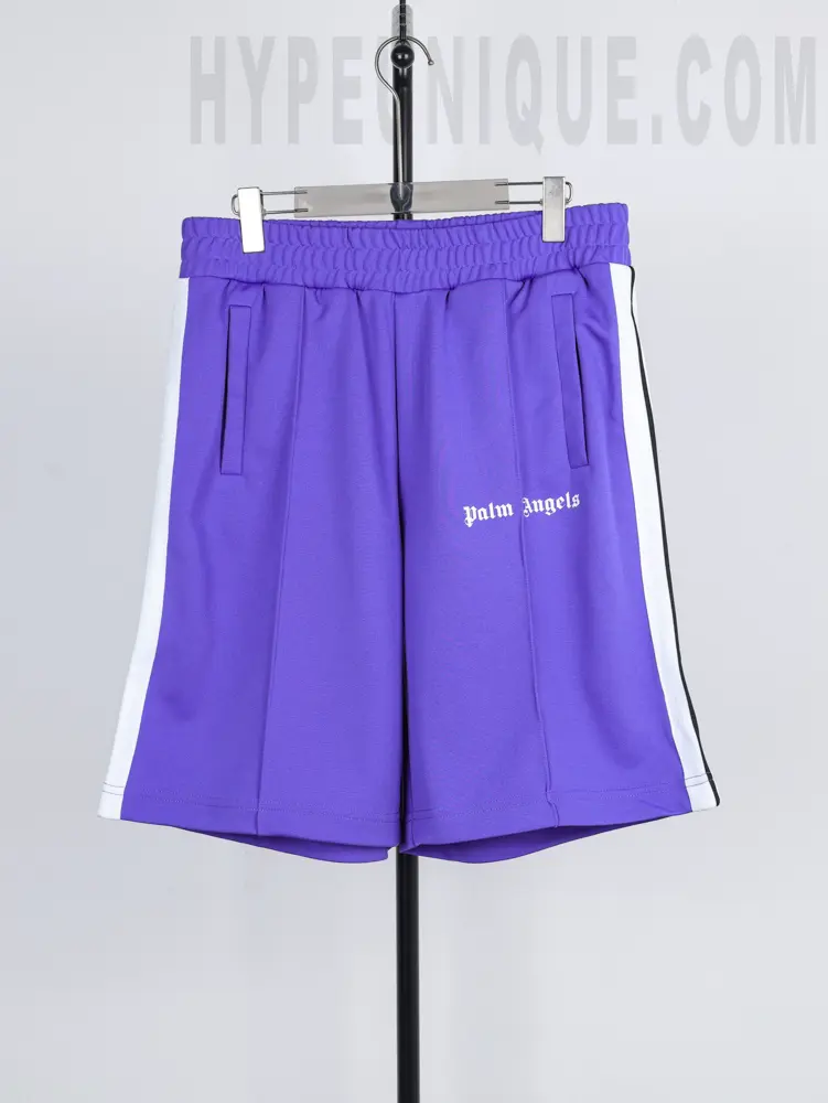 purple trousers front