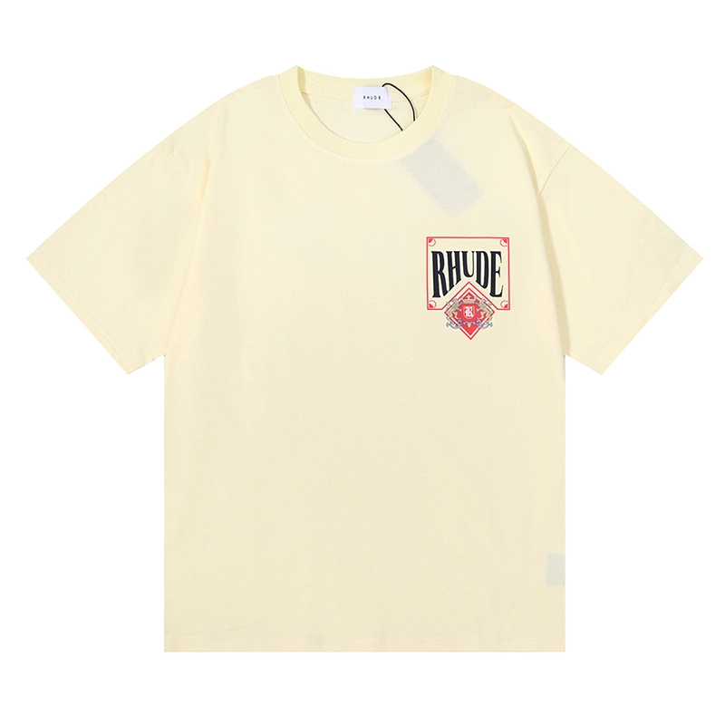Rhude Card Print T-Shirt Reps