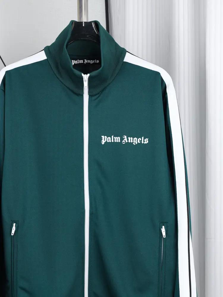 1:1 Super Version Palm Angels Classic Track Jacket ‘Green/White’