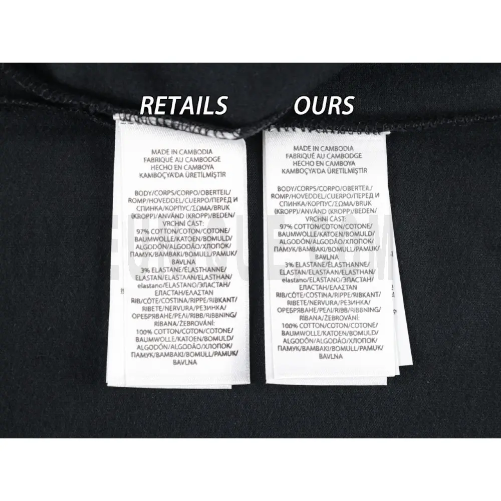 Washing Label Comparison Diagram