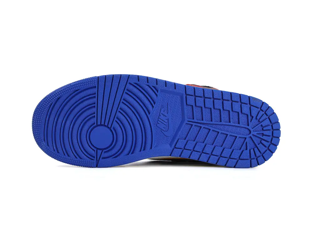 the blue outsole