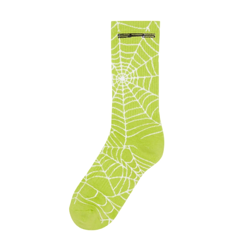 Sp5der All Over Print Socks ‘Green’ Replica