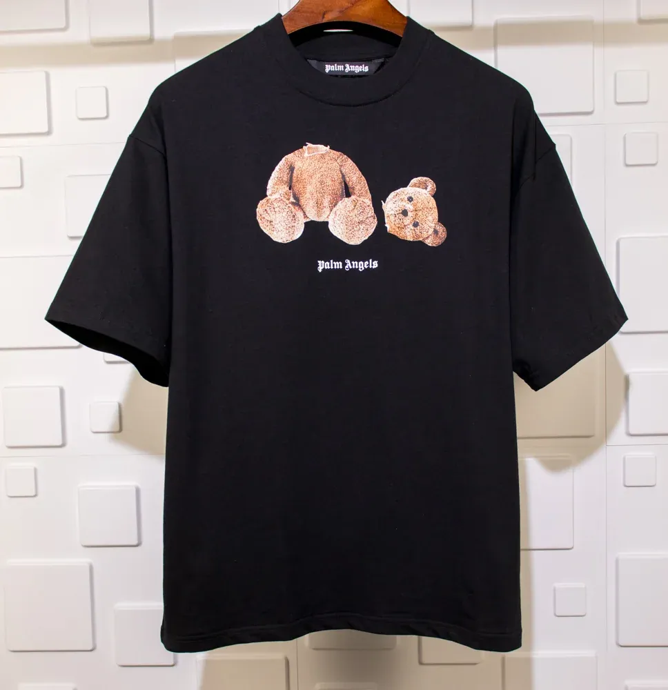 PALM ANGELS Black Bear T-Shirt Replica