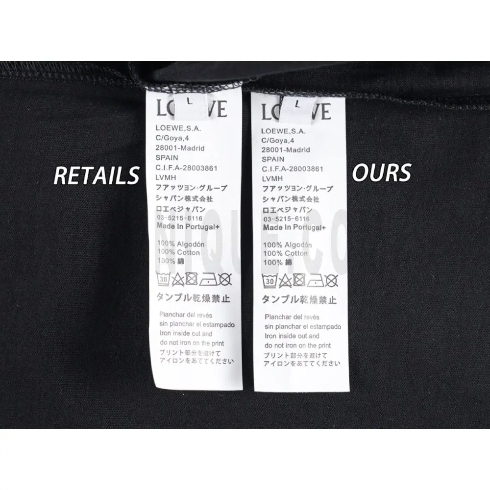 Washing Label Comparison Diagram