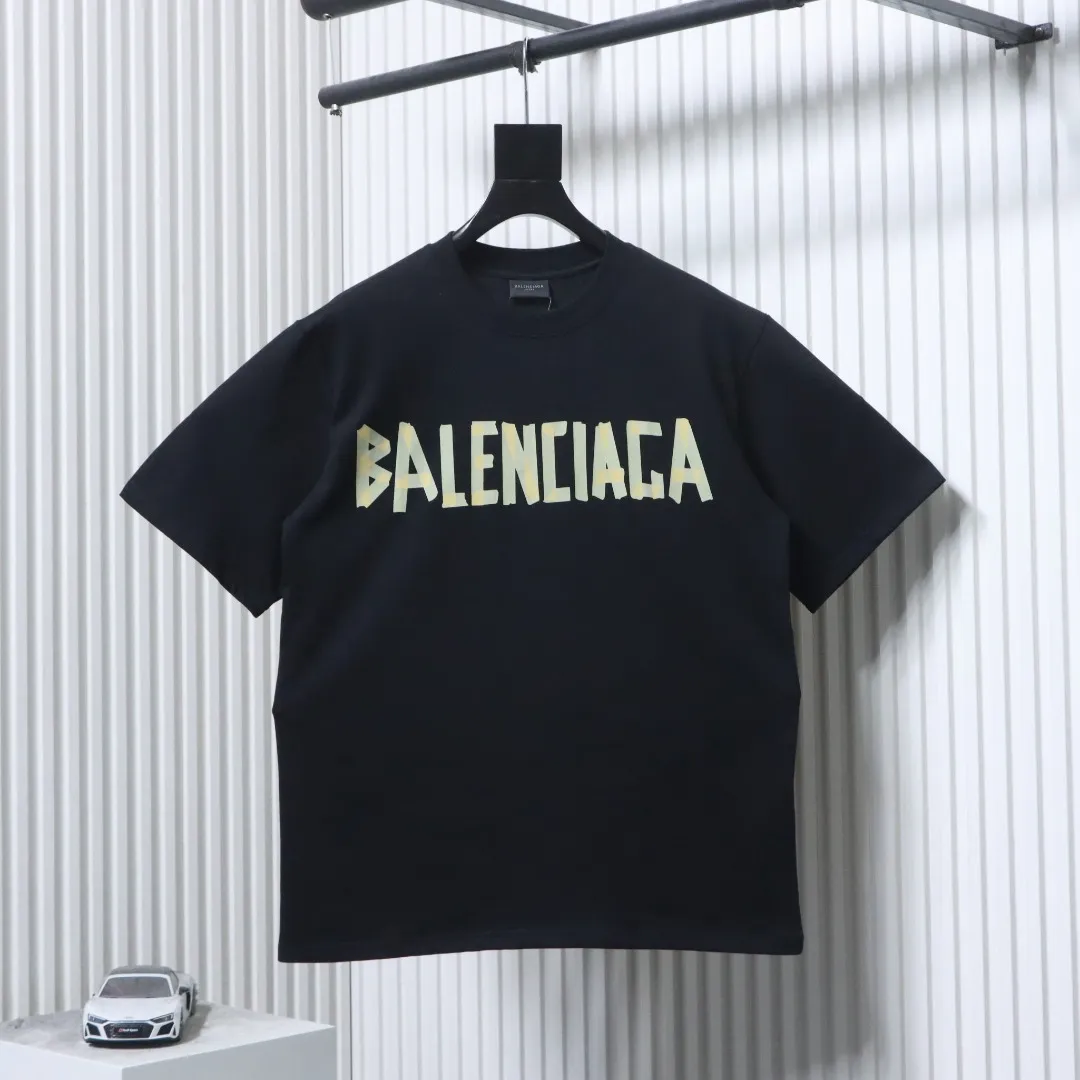 BLCG Tape Print T-Shirt - Black