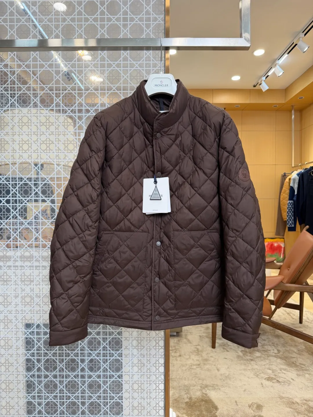Mcler Oise Diamond Quilted Short Down Jacket