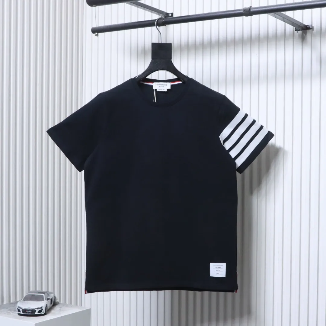 TB Four-Stripe Crew Neck T-Shirt