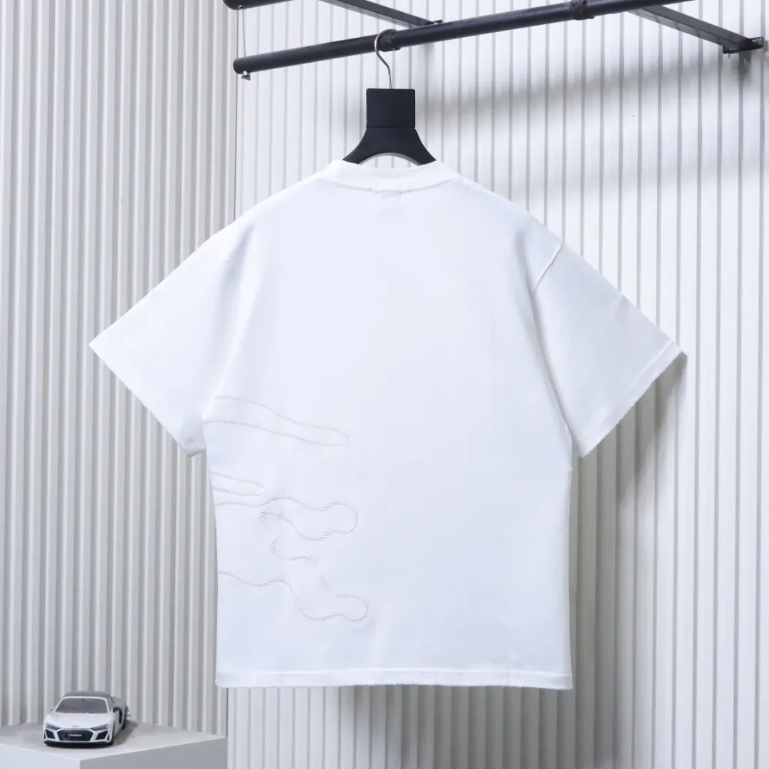 Back of Sketch Rope Horse T-Shirt Color White