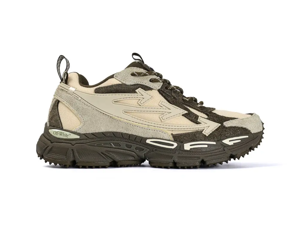 Off-White Ow Be Right Back Suede Forest Green/ Sand