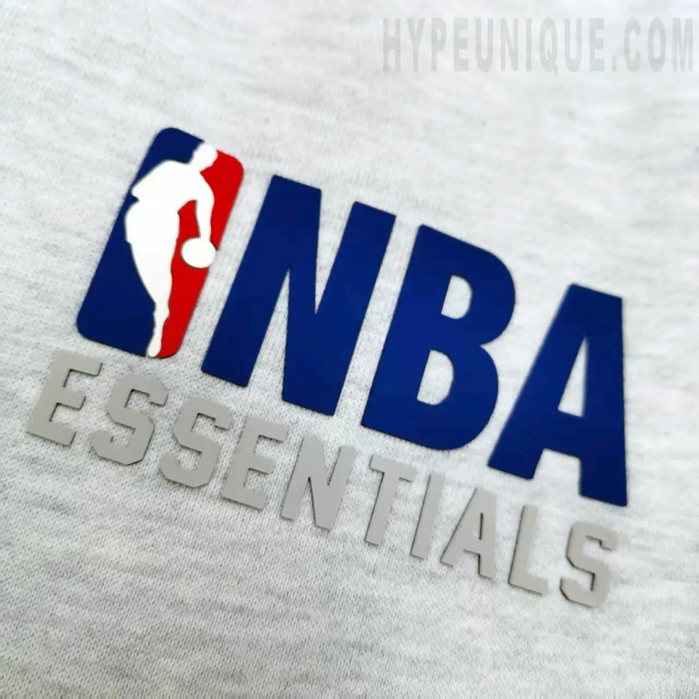 the grey NBA logo