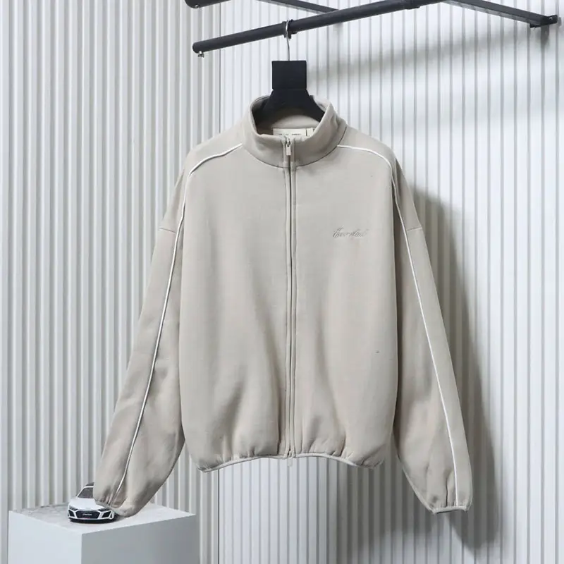 Fear of God Essentials Embroidered Zip-up Sweatshirt Jacket