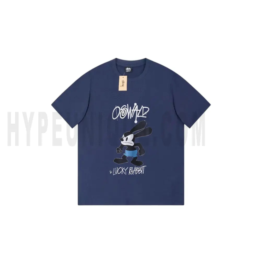 The front of the blue clothes