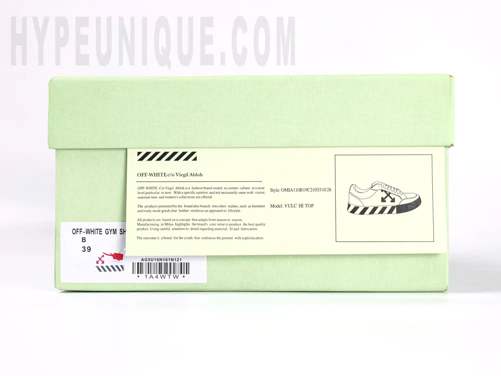 the green off white box