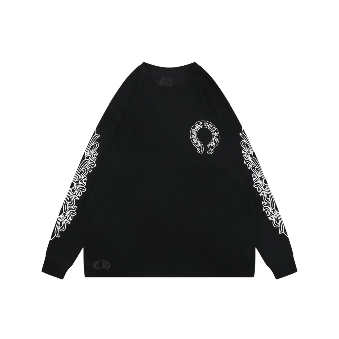 CH Sanskrit Cross Waffle-Knit Long-Sleeve Shirt