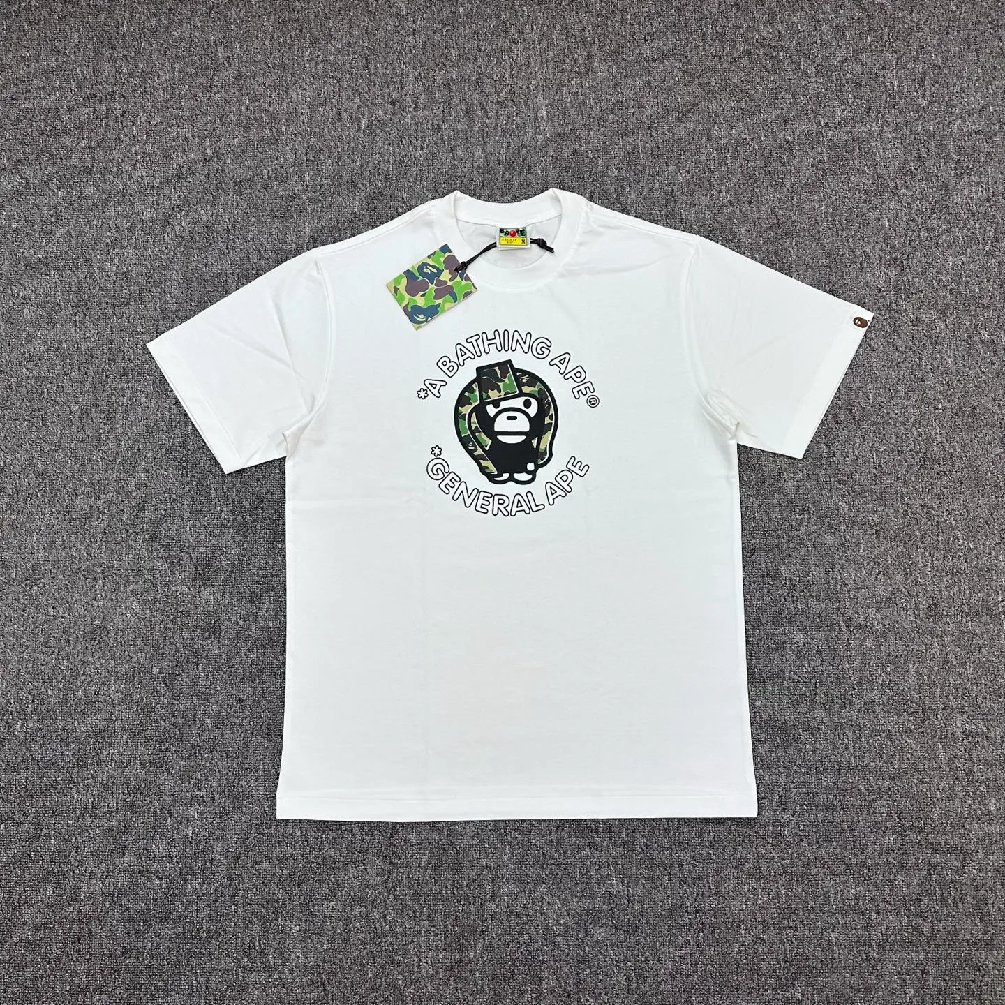 BAPE SS26 Doll Logo Print T-Shirt Color White