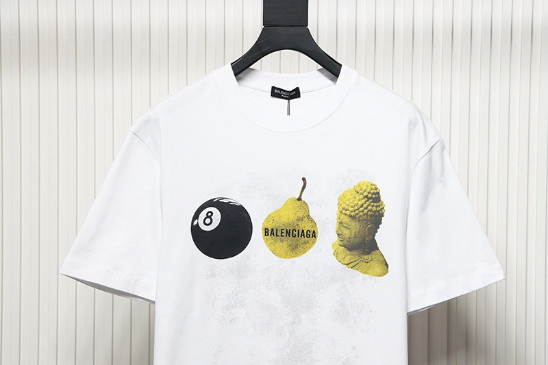 Balenciaga Custard Apple Print T-Shirt