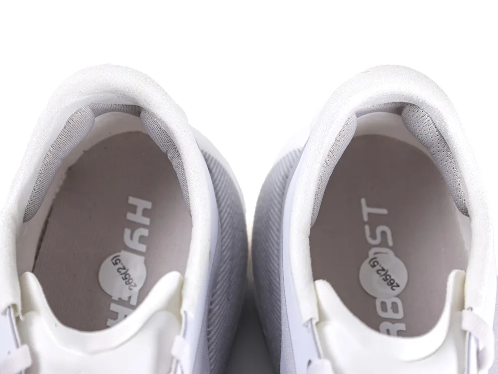 Mouth Detail of Adidas Hyperboost Edge M Cloud White Light Solid Grey Silver Metallic