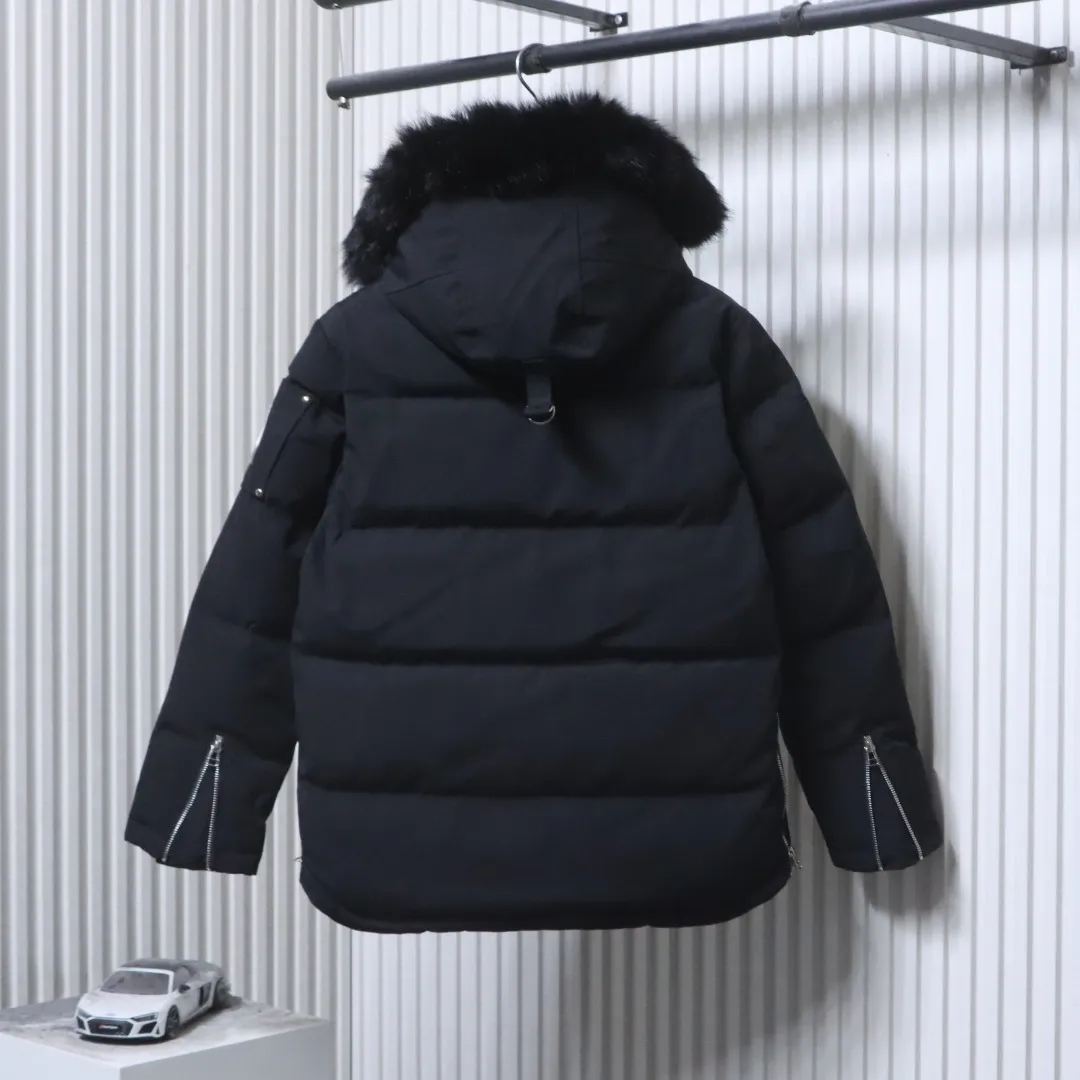 Back View M.K. 06 Silver Scissors Fur Collar Down Jacket