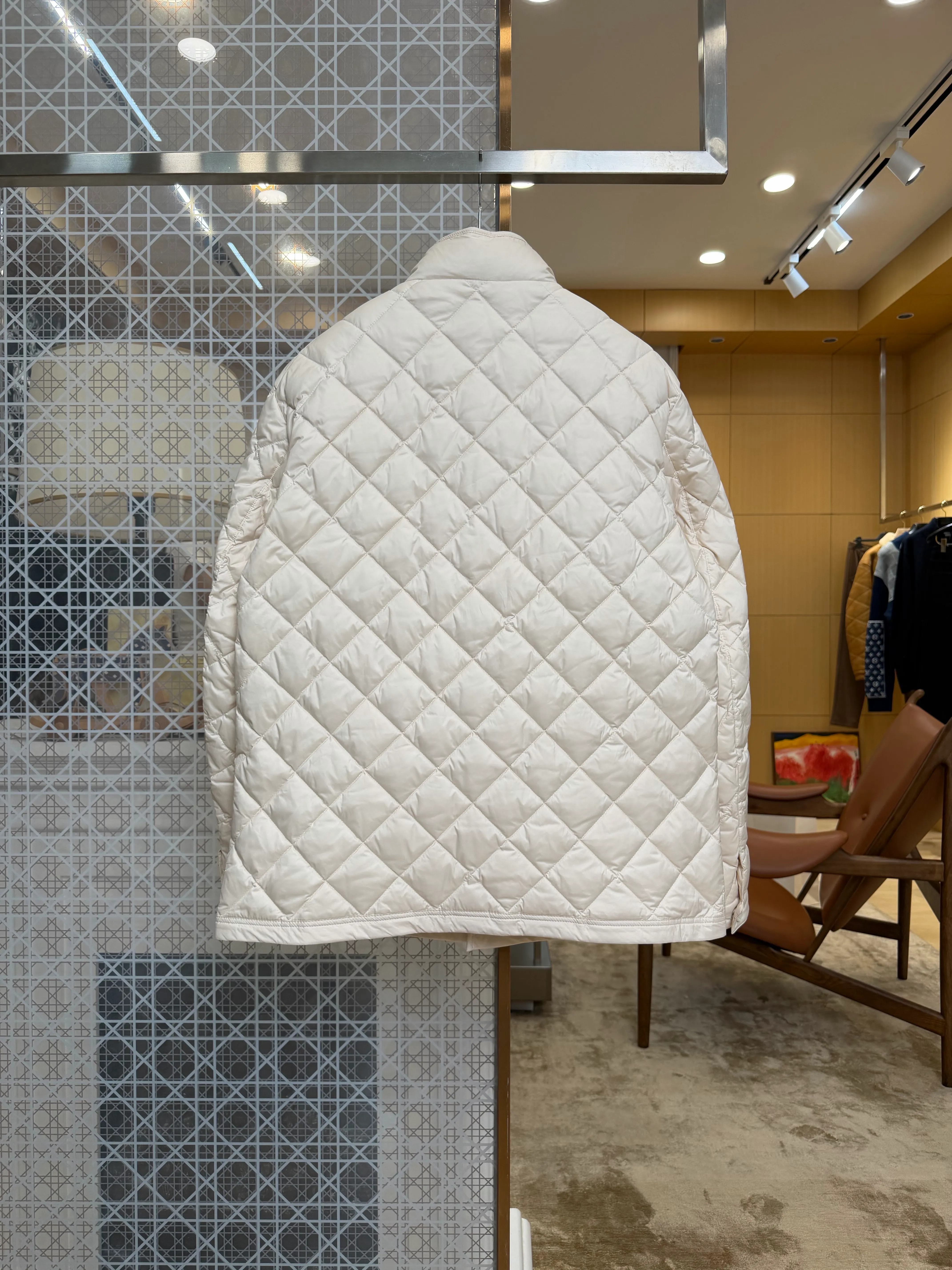 Back View Mcler Oise Diamond Quilted Short Down Jacket