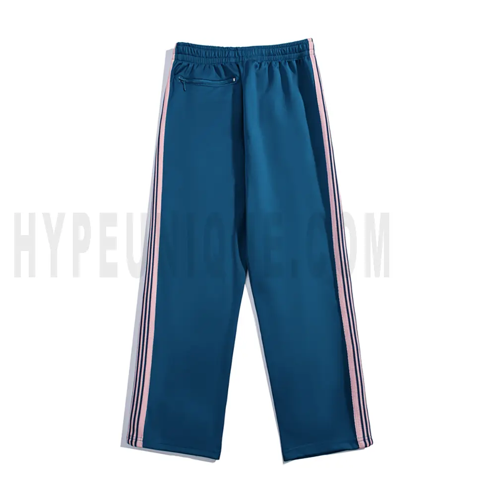 The back of the dark blue pants